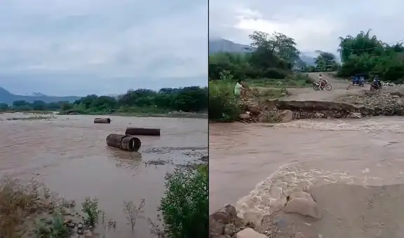 Piura: lluvias dejan caseríos incomunicados en Morropón y Huancabamba