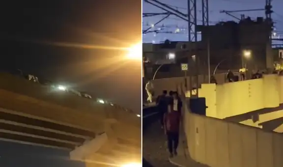 Usuarios quedan atrapados en la Línea 1 del Metro y se ven obligados a caminar por rieles del tren