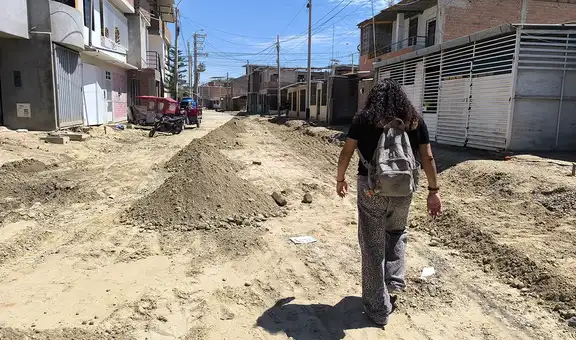 1500 familias son afectadas por lento avance en obra de pistas y veredas en Piura