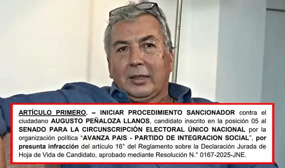 JEE inicia proceso sancionador contra Augusto Peñaloza, 'Tío Rockefeller', por omitir sentencia en su hoja de vida