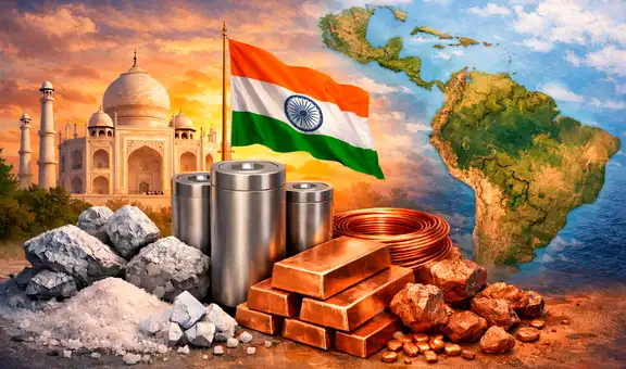 India y su ambiciosa ofensiva para explotar tres minerales codiciados por China de este país de América Latina