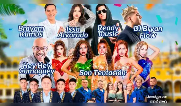Festival del Pisco Sour en Plaza de Armas de Lima 2026: a qué hora inicia y cómo ver a Son Tentación, Hey Hey Camaguey y otros artistas gratis este 7 de febrero