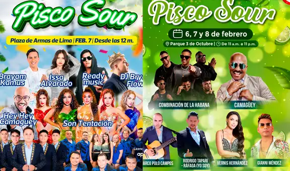 Día del Pisco Sour 2026: actividades, conciertos y lugares con entrada libre