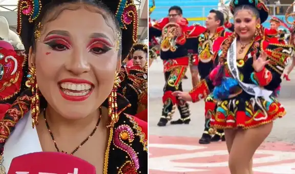 Milena Warthon cumple su sueño de participar en la fiesta de la Virgen de la Candelaria: "He pedido a la Virgencita por mi familia"