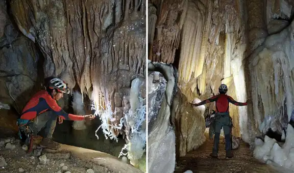 Exploradores encuentran cueva subterránea de más de 2 km con impresionantes formaciones de cuarzo en Huánuco
