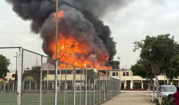 Reportan fuerte incendio en Huachipa: alrededor de 9 unidades de bomberos atienden el siniestro