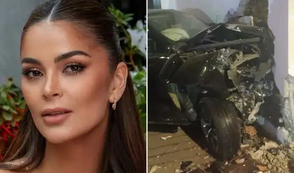 Laura Spoya sufre aparatoso accidente con su camioneta en Surco y es hospitalizada de emergencia