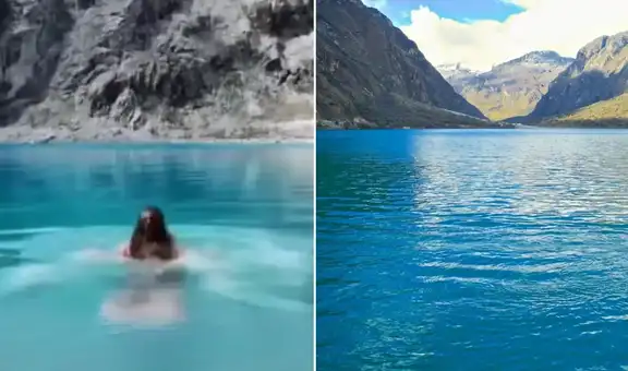 Turista identificada por video viral en TikTok enfrentaría multa de hasta S/55.000 por bañarse en la laguna 69, pese a prohibición