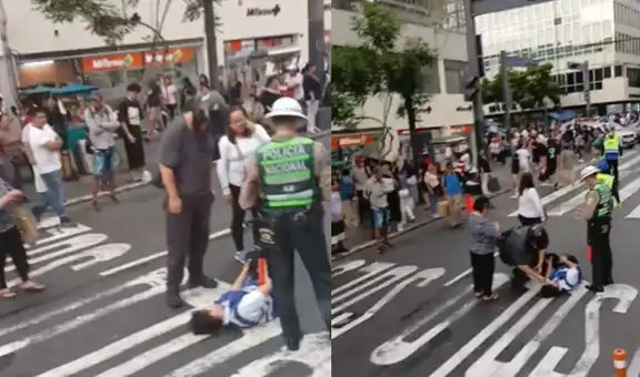 Trabajador de la ATU es atropellado por una motocicleta en la avenida Abancay mientras cruzaba la pista