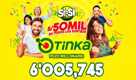Sorteo de La Tinka HOY domingo 15 de febrero de 2026: premios, jugada ganadora y Pozo Millonario