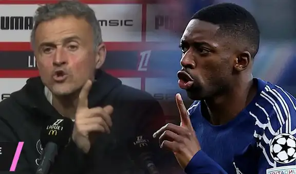 Luis Enrique reacciona furioso contra Dembelé por criticar a sus compañeros del PSG: "Jamás ningún jugador por encima del club"