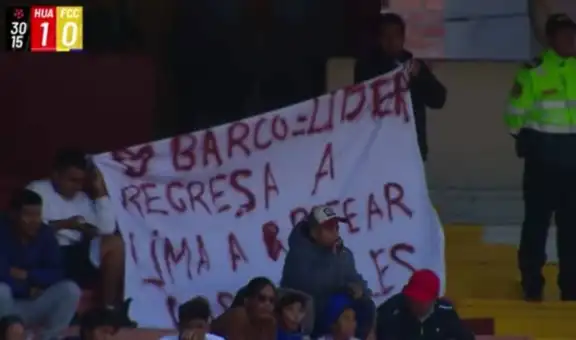 Hincha sorprende al pedirle a Hernán Barcos que vuelva a Alianza Lima en pleno partido entre Sport Huancayo vs FC Cajamarca