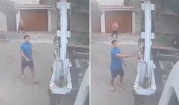 Video muestra a sujeto con cuchillo durante operativo de fiscalización de La Molina: la grúa se llevó su vehículo