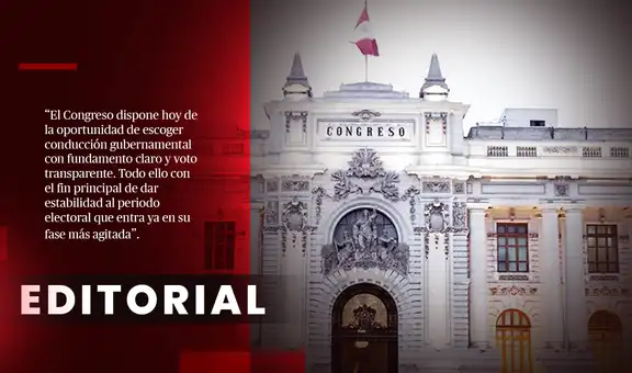 Congreso no debe Prolongar más la inestabilidad