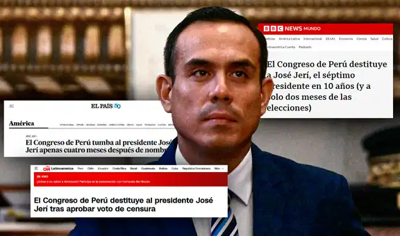 "La 'maldición' presidencial ataca de nuevo": así informaron los medios internacionales sobre la destitución de José Jerí