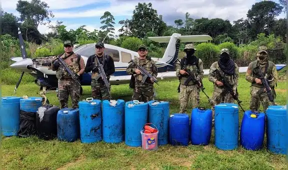 Comando Unificado Puma incauta tres avionetas del narcotráfico y destruye un aeródromo clandestino en Loreto