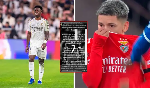Vinícius Jr. arremete contra el protocolo antirracismo aplicado en el Real Madrid-Benfica: "No sirvió para nada"