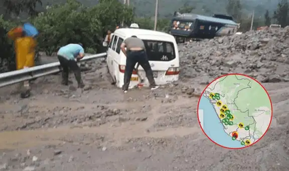 Carreteras bloqueadas en Perú: revisa las vías con tránsito interrumpido y restringido por lluvias y fenómenos naturales, según Sutran