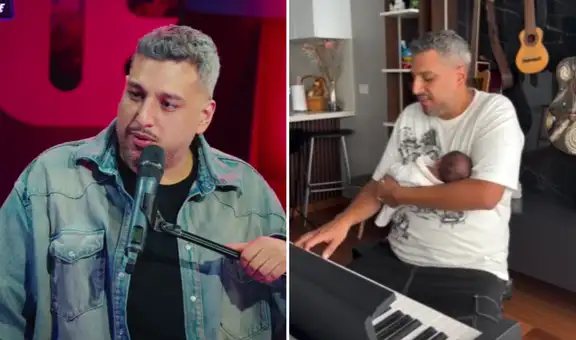 Ricardo Mendoza, de ‘Hablando Huevadas’, muestra su lado más tierno al cantarle a su bebé recién nacido: “Amarte es mi necesidad”