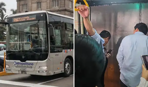 Bus del Metropolitano quedó varado a la altura de estación Dos de Mayo: pasajeros esperan más de 20 minutos