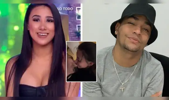 Samahara Lobatón y Youna se besan tras reto durante transmisión en vivo