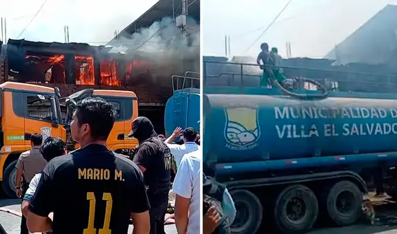 Reportan fuerte incendio en Villa El Salvador: 8 unidades de bomberos atienden la emergencia