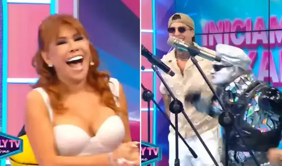 Magaly Medina sorprende al incluir karaoke con personajes de Chollywood en su programa: "Esto es lo que tenemos, no hay más"