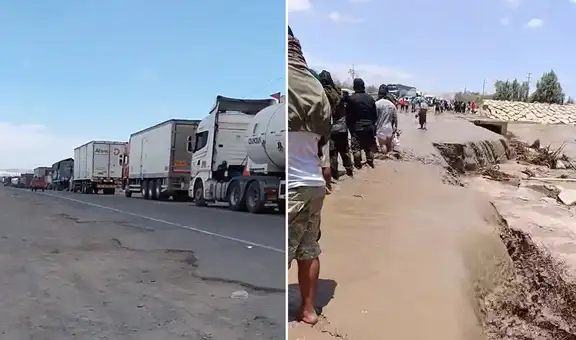 Cierre total en la Panamericana Sur: último carril colapsa tras huaicos en Ica y trabajos durarán hasta 12 horas