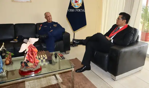 Presidente de la Corte de Piura recibió visita protocolar de comandante de la Primera Zona Naval
