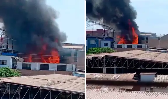 Reportan fuerte incendio en Parque Industrial, Villa El Salvador: el segundo en menos de una semana