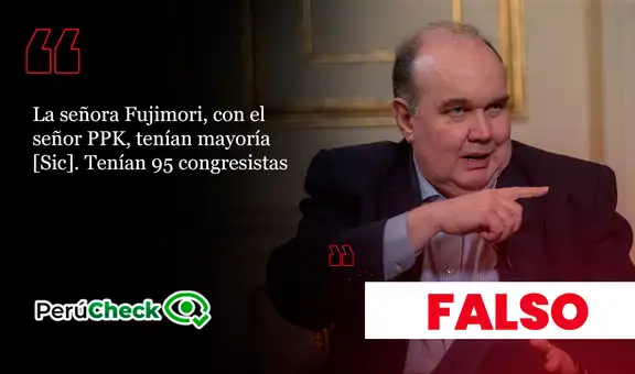 Es falsa la afirmación de Rafael López Aliaga sobre la cantidad de fujimoristas en el Congreso de 2016