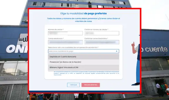 Dinero para miembros de mesa 2026: registra tu modalidad de pago en las Elecciones Generales