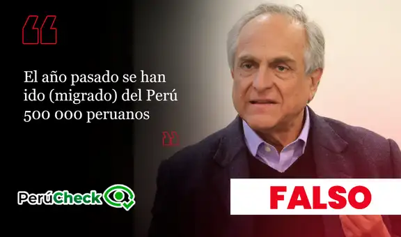 Es falso que en 2025 se haya ido del país medio millón de peruanos, como indicó el candidato Francisco Diez-Canseco