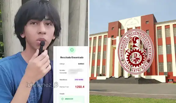 Joven que postuló a la UNI confesó que era su última oportunidad para ingresar y logró su vacante: "Me preparé casi un año"