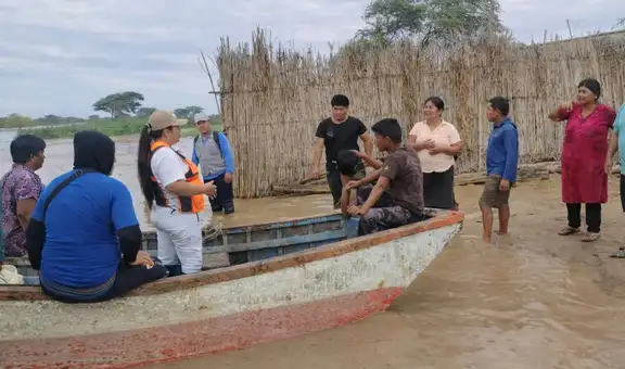Lambayeque: más de 80 personas aisladas en Mórrope tras desborde del río La Leche