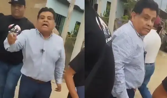 Vecina de Trujillo increpa a congresista Juan Burgos durante su visita: "Nosotros los mantenemos”