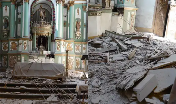 Techo de iglesia San Lázaro en el Rímac colapsó poco antes de misa dominical y generó alarma entre fieles