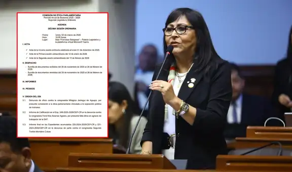 Comisión de Ética cancela sesión donde se definiría denuncia contra Milagros Jáuregui por exposición de menores