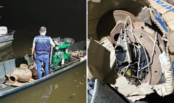 Iquitos: sentencian a ciudadano colombiano capturado con accesorios para dragas destinados a la minería ilegal