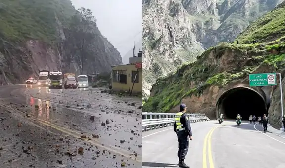 Cierre total de la Carretera Central: fuertes lluvias provocaron deslizamientos en las vías