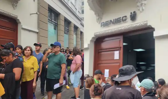Contraloría interviene sedes de la Reniec ante caída del sistema y largas colas de usuarios