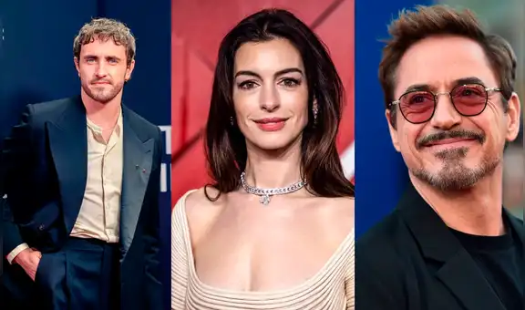 Robert Downey Jr., Anne Hathaway y Paul Mescal son los presentadores confirmados para los Oscar 2026