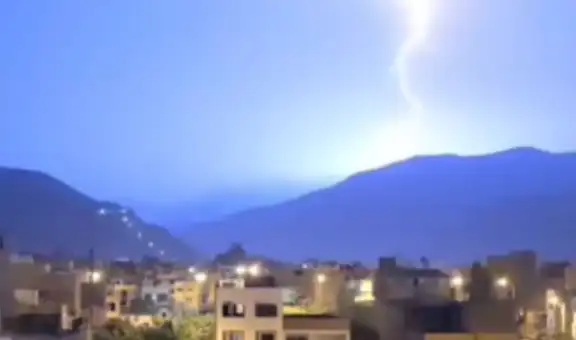 Relámpagos y descargas eléctricas sorprenden a vecinos de Chosica, Chaclacayo y otros distritos de Lima Este