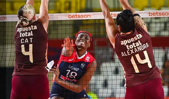 San Martín se queda con el segundo lugar: venció 3-0 a Universitario en la última fecha de la fase 2 de la Liga Peruana de Vóley