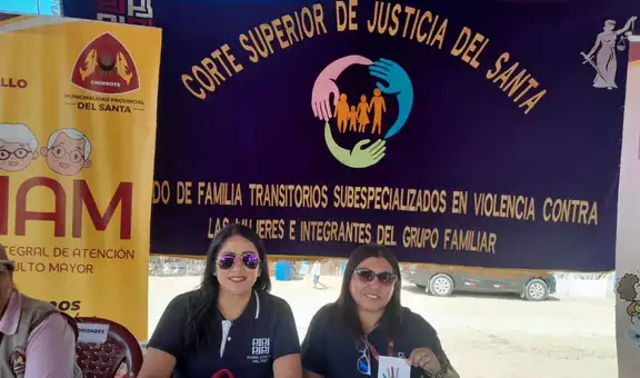 Corte del Santa participa en actividades de prevención de la violencia familiar