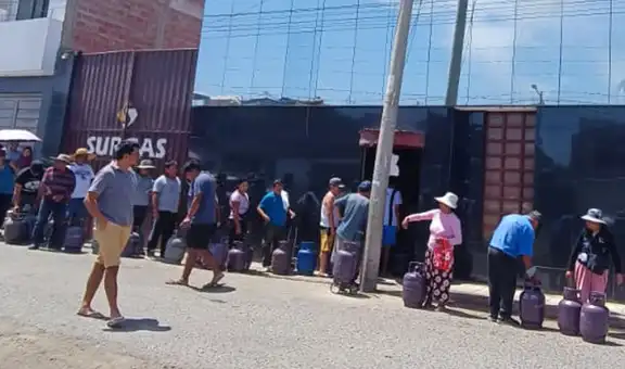 Tacna: largas colas en planta envasadora por alza del precio del balón de GLP
