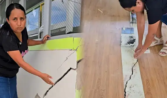 Piura: denuncian daños estructurales en colegio entregado en 2024