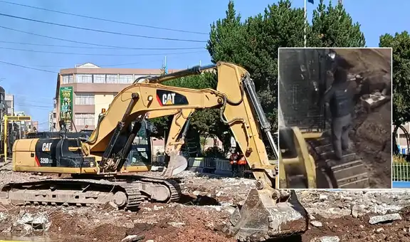 Juliaca: intentan robar maquinaria pesada de una obra en plena Plaza de Armas