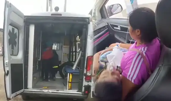 Lambayeque: niño con crisis respiratoria es trasladado en taxi a hospital por falta de ambulancia