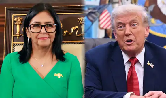 Delcy Rodríguez pide a Donald Trump levantar sanciones contra Venezuela durante reunión con delegación de Colombia
